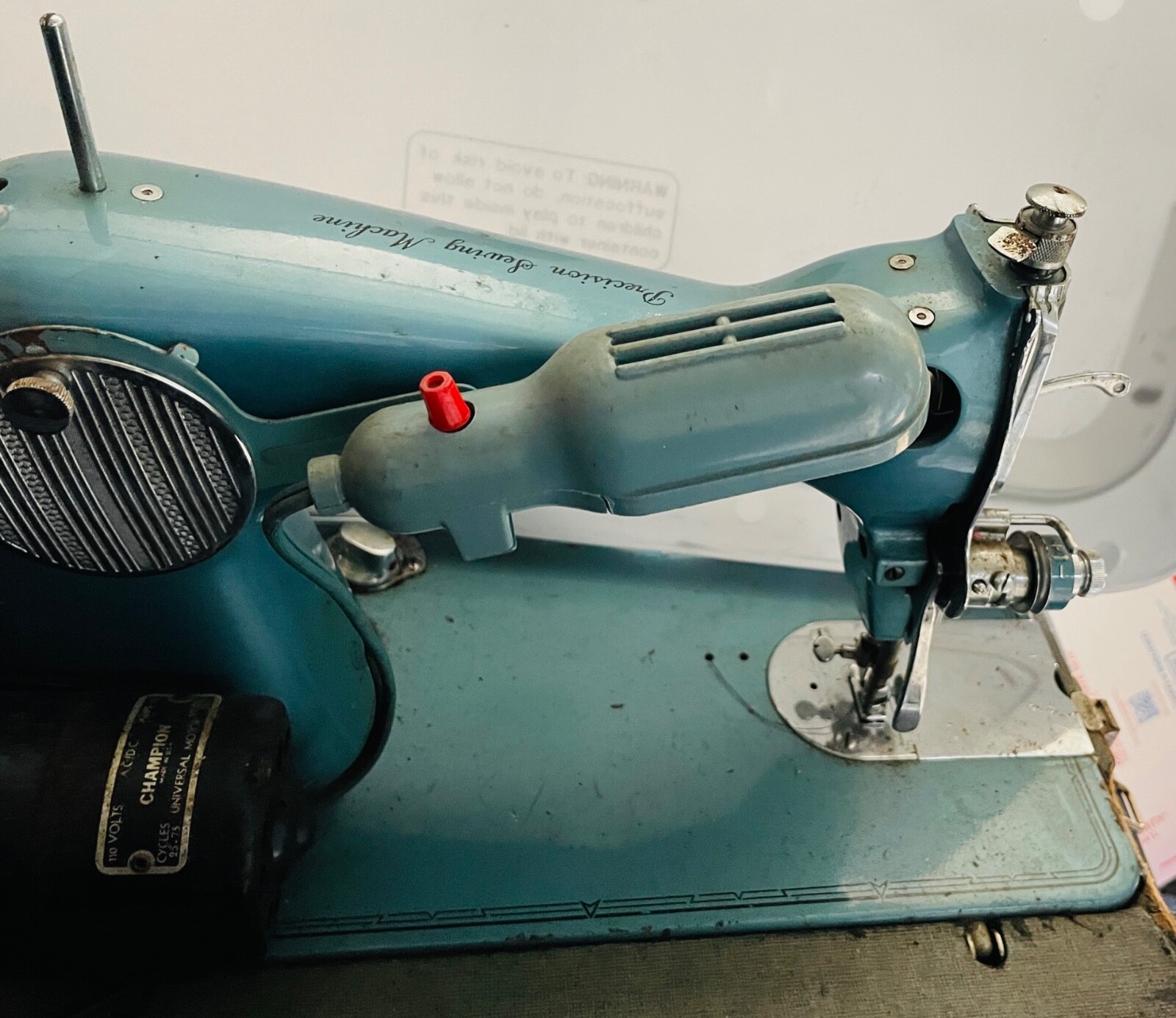 vintage remington sewing machine deluxe family turquoise precision eBay