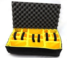 2025 Yellow Padded Dividers fits your Pelican 1510 case  Lid foam  nameplate