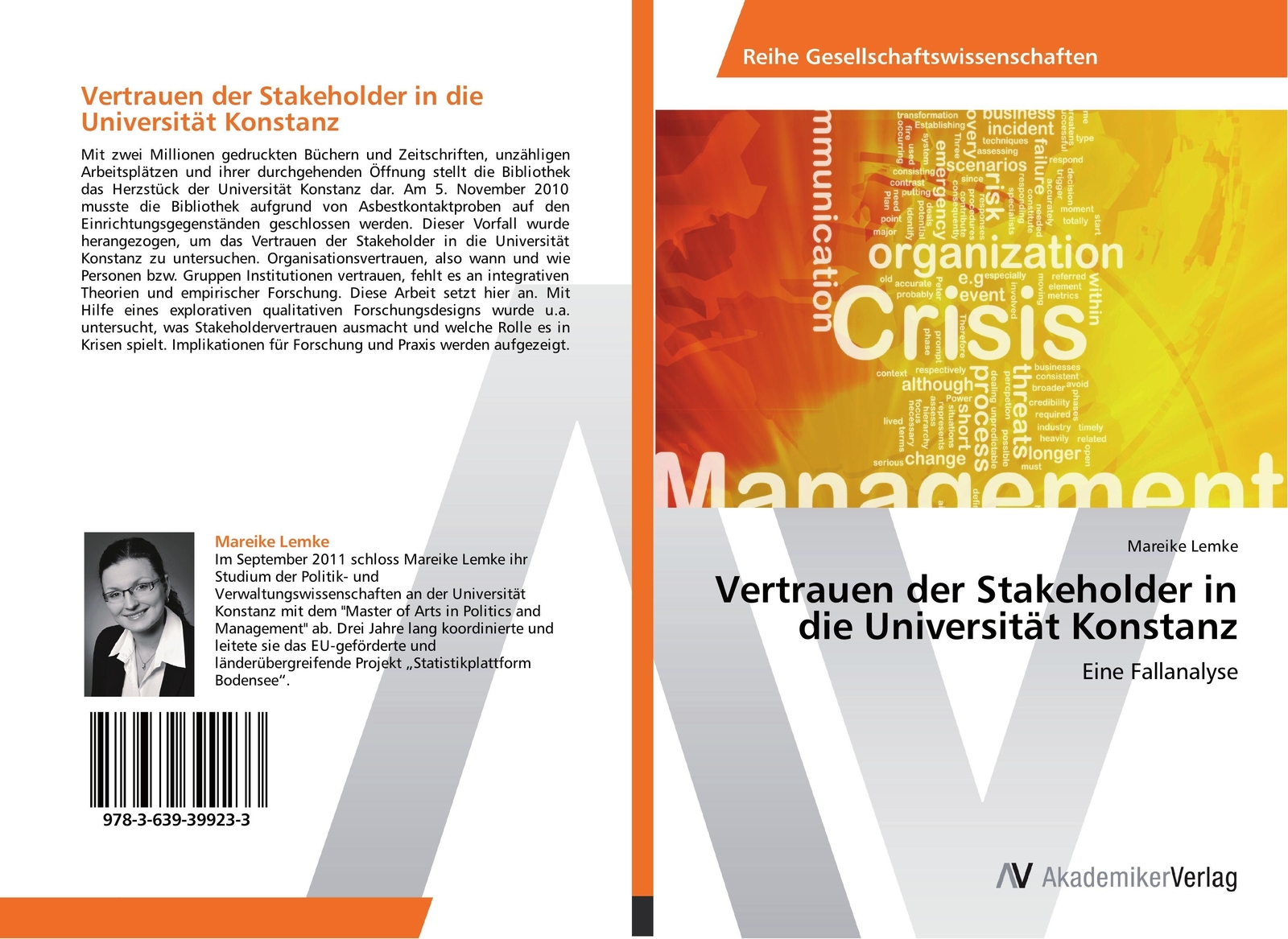 Thumbnail - Mareike Lemke | Vertrauen Der Stakeholder In Die Universität Konstanz