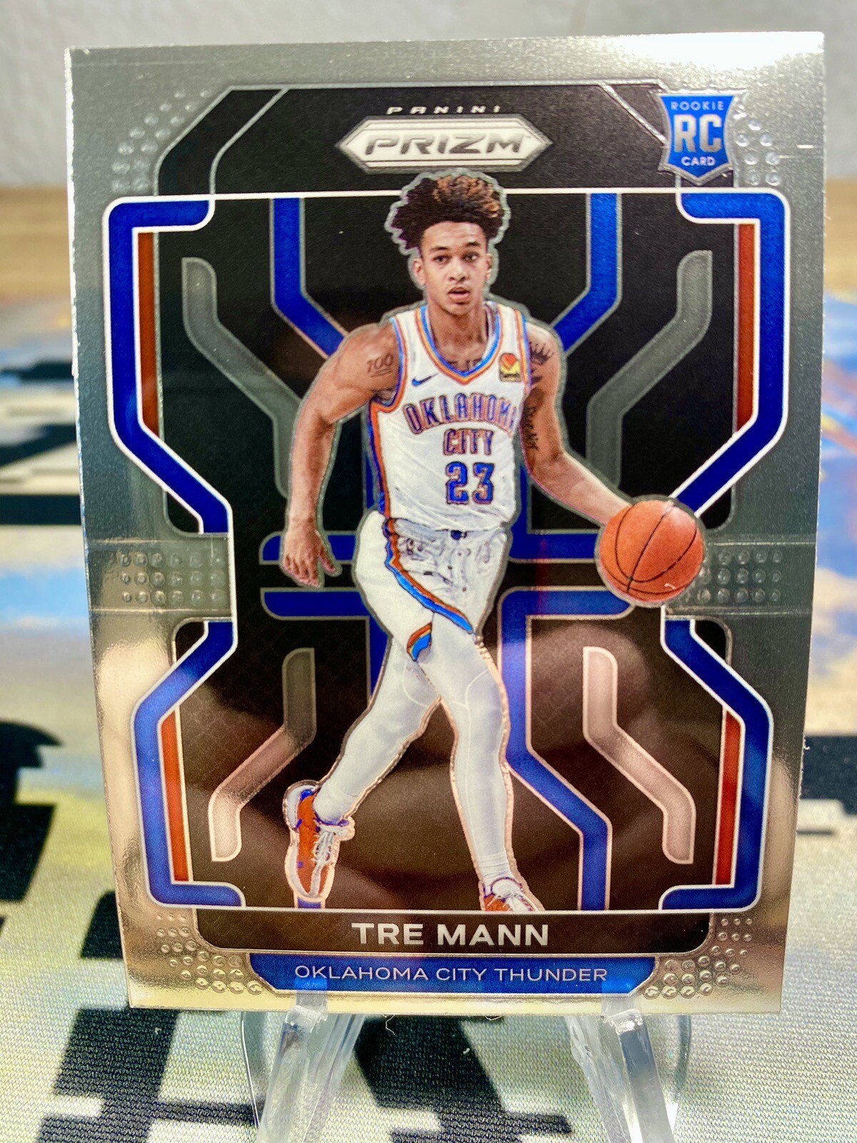 2021-22 Tre Mann Panini Prizm Rookie Card #274 OKC Thunder