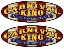 Carnival King Arcade Side Art Vinyl Stickers