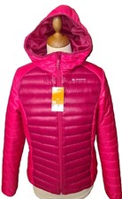 Quechua Decathlon Womens Puffer Down Jacket Coat Hooded ,pink Size M ,uk12 ,new