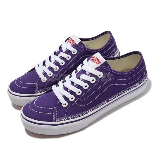 violet and white vans