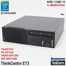 IBM LENOVO THINKCENTRE E73 COMPUTER PC RS-232 PARALLELO LPT WINDOWS 10 240 GB SSD