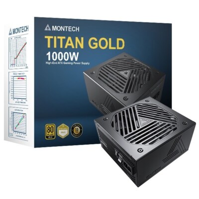 4710562744521 Montech Titan Gold 1000W - 80 PLUS & Cybenetics Gold, modular,
