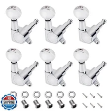 Banworks 6-In-Line Guitar Tuning Pegs 15:1 Ratio Sealed Guitar String Tuning 