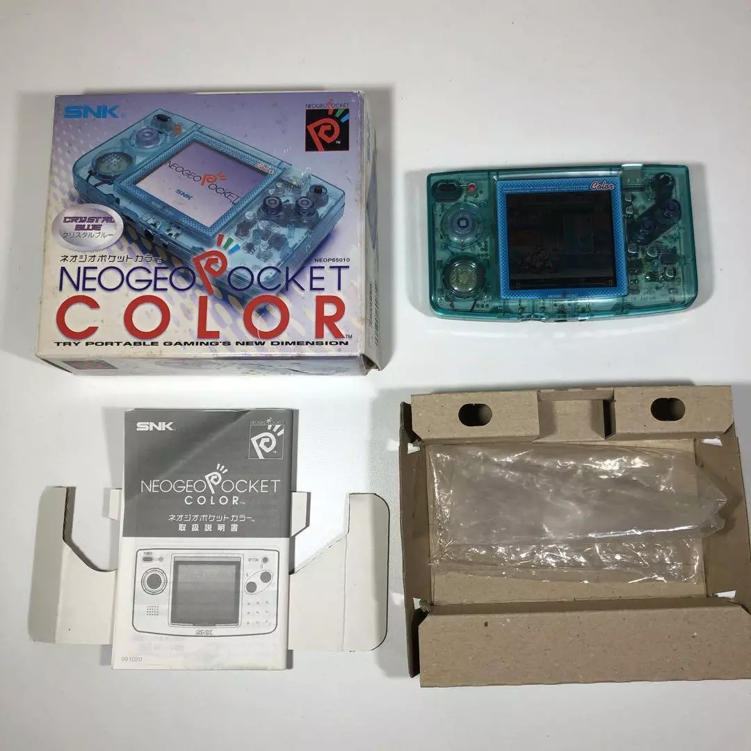 NeoGeo Pocket Color Crystal Blue Handheld System Game console | eBay