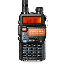 Baofeng GT-5R Pro Ham Radio | 5W | Dual Band | UHF/VHF/FM/Airband/NOAA Receiver