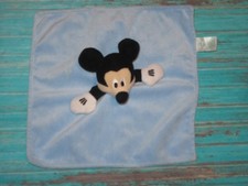 Disney Baby Mickey Mouse Light Blue Lovey Security Blanket/Lovey