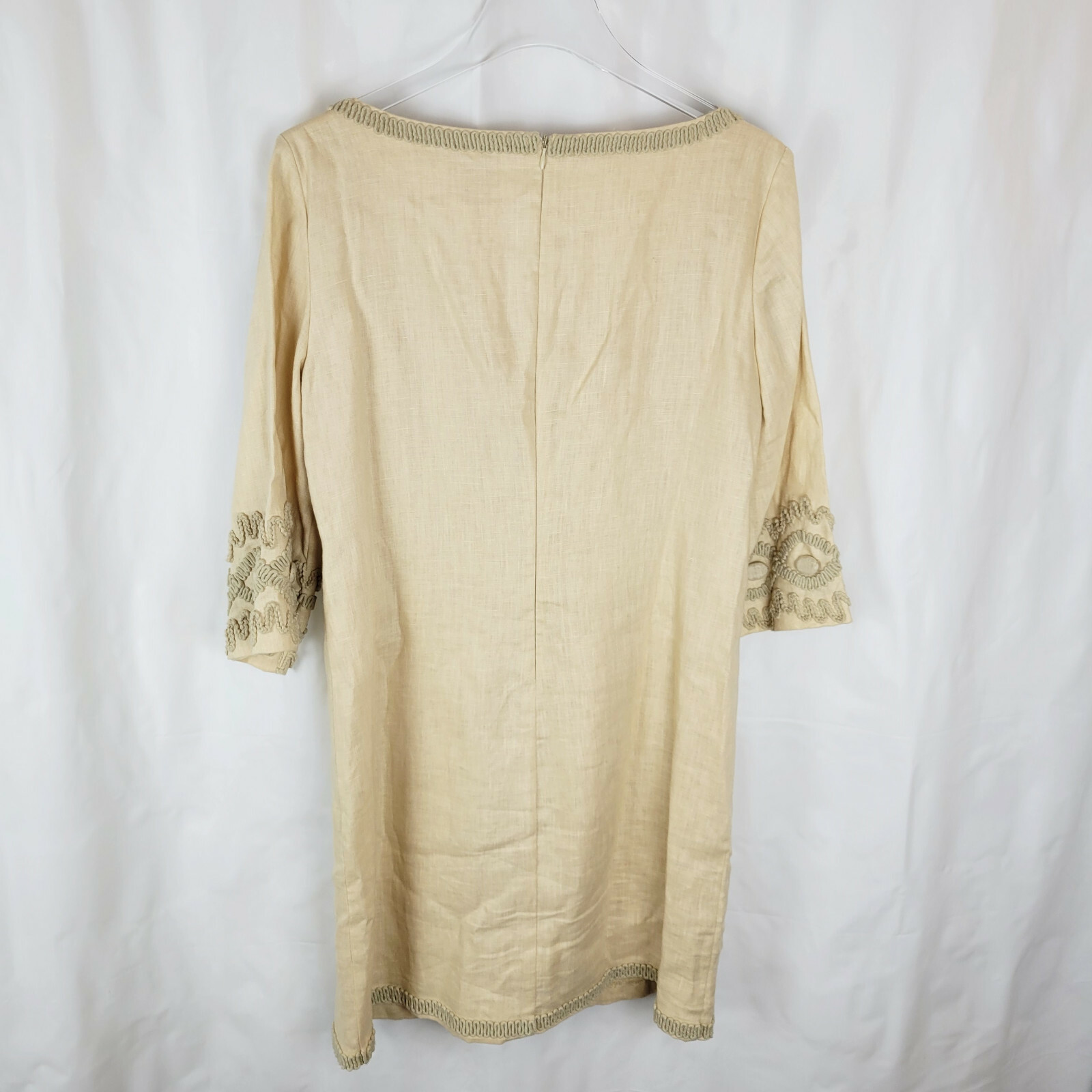 Womens Dresses Beige By Eci Embroidered Dress Beige Eci Dress Women Size  Pullover Velvet Floral Whimsygoth Embroidered
