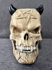 Solid Wooden Skull - Carved Skull - Skull Figure