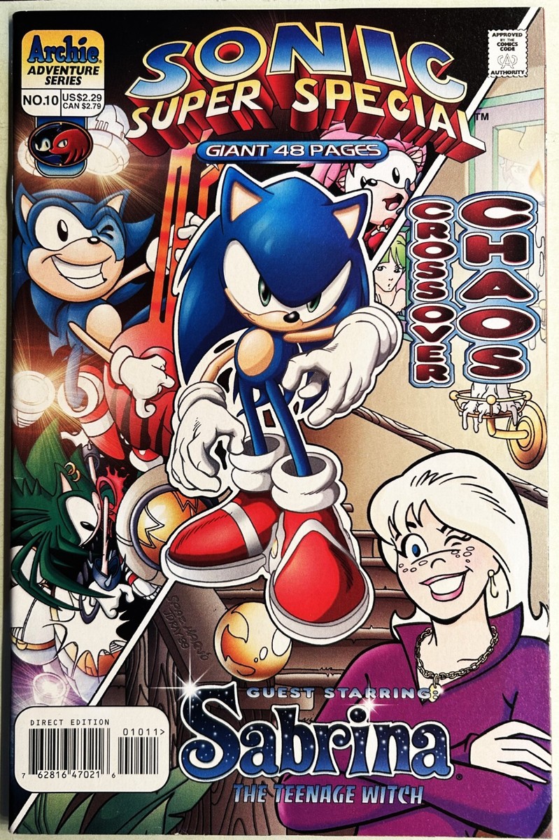 SONIC The HEDGEHOG SUPER SPECIAL Comic Book 1999 #10 CROSSOVER