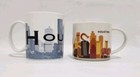 Starbucks Houston Texas Lot Of 2 Coffee Mugs-Skyline Series/You Are Here