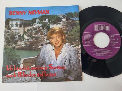 7'' Single Benny Neyman - Ich bin mit meinen Sorgen nach Rhodos geflogen Vinyl Ge