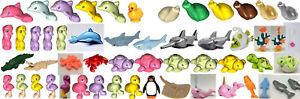 Lego Minifigure Water Animals  Anglerfish Shark Manta Ray Penguin Alligator +++