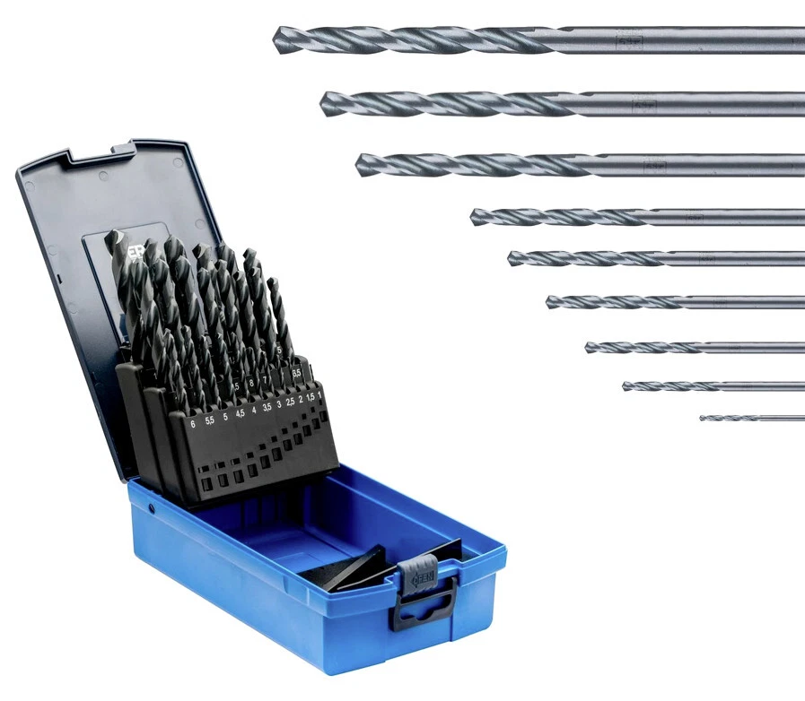 PFERD HSSG-Spiralbohrer HSSG Ø 1 - 16 mm DIN 338 Stahl Metall Universal Kasette
