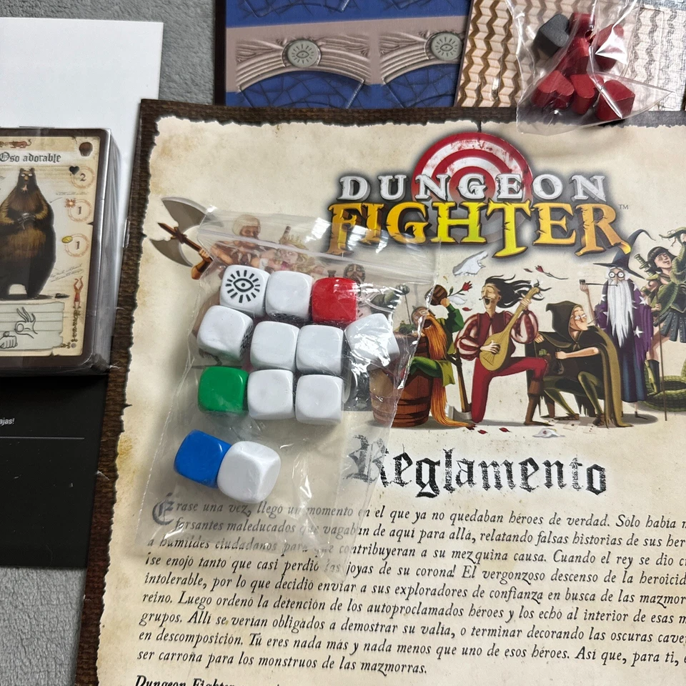 Dungeon Fighter Spanish Board Game 2014 Horrible Games EdgeLorenzo Silver New - Image 3 of 4