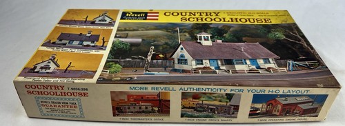 De colección 1961 Revell HO Edificio-Escuela de Campo Casa Kit #T-9036:249~NUEVO en OB | Zustand: New
