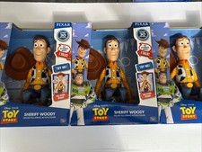 Disney Pixar Toy Story, Sheriff Woody 15 Action Figure. LOT-3 SEE DESCRIPTION