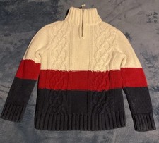Tommy Hilfiger Kids Size XS 4/5 Preppy Pullover Sweater Long Sleeve
