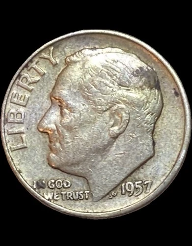 1957-D Silver Roosevelt Dime 90% Silver Coin