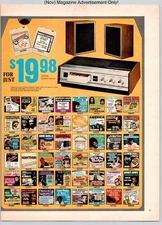 Capitol Stereo Tape Player Music Cartridge Selection Vintage 1972 Advertisement
