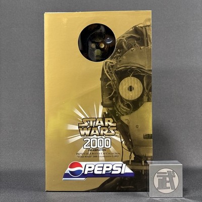 Pepsi Star Wars C-3PO Sound Big Bottle Cap Figur Puppe Figur 2000 CELEBRATION