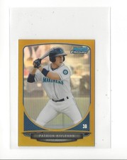 2013 Bowman Chrome Mini Gold Refractor #124 Patrick Kivlehan Mariners /50 