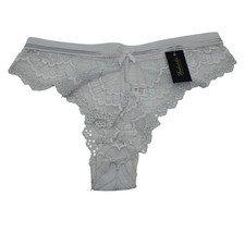 Fredericks of Hollywood Womans size M Caroline Lace Cheeky Panty White NEW