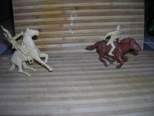 Vintage MARX COWBOYS SHERIFF MASKED BANDIT 54MM MOUNTED 1950'S PLAYSET