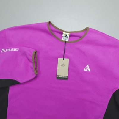 Nike ACG Wolf Tree Fleece Polartec Sweatshirt Men's XL Vivid Purple HV1117 551