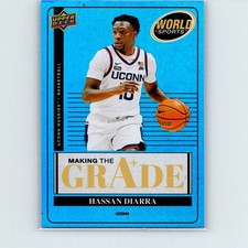 2025 Upper Deck World of Sports Hassan Diarra #MTG-HD Making the Grade Blue
