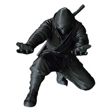 Vintage 3D Printed Kneeling Ninja Pen Holder Kneeling Statue Pen Stand Decor