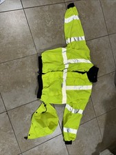 High Visibility Work Wear Bomber Jacket Coat Class 3 Hi Vis Reflective
