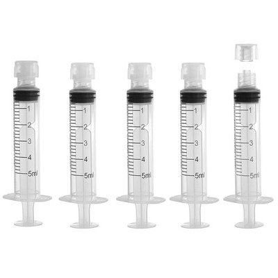 5mL Luer Lock Syringe with Cap - Sterile Individually Wrapped Without 5ml 