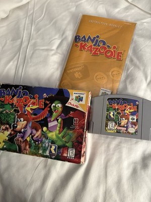 Banjo-Kazooie Nintendo 64 Platformer by Rareware with Box and