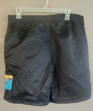 NIKE Flight Vintage Men's S Black Nylon Drawstring Shorts 7" Inseam