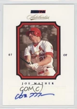 2007 TRISTAR Autothentics Blue Auto 16/250 Joe Mather #16 Auto 8tn