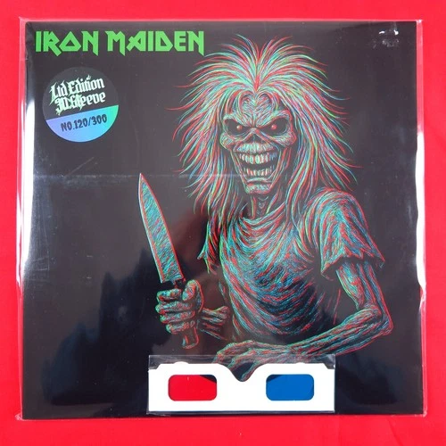 Iron Maiden LP (3D Cover, New & Sealed Vinyl & Glasses) LP