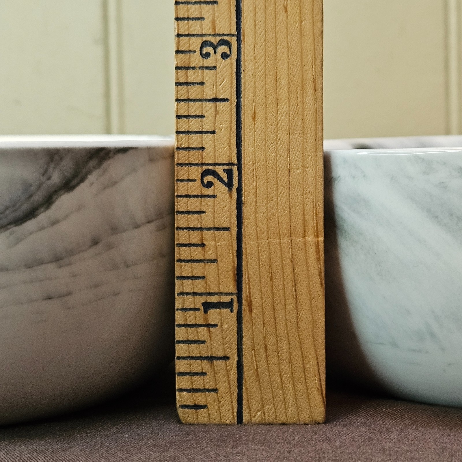 2 Artisanal Kitchen Supply COUPE Grey & White Marble Swirl 6” Cereal Bowls