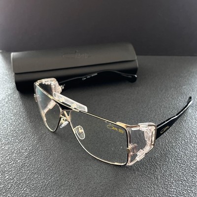 CAZA* LEGENDS 955 Black Frame Clear Lens Sunglasses Unisex Eyewear