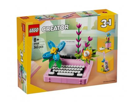 Lego Creator 31169  Machine a ecrire avec des fleurs 3 en 1 - Objet deco, design