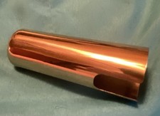 TENOR SAXOPHONE MOUTHPIECE CAP. Shiny gold colored metal. New, never used.