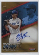 2021 Bowman's Best of 2021 Gold Refractor /50 Maddux Bruns #B21-MB Auto 03j5