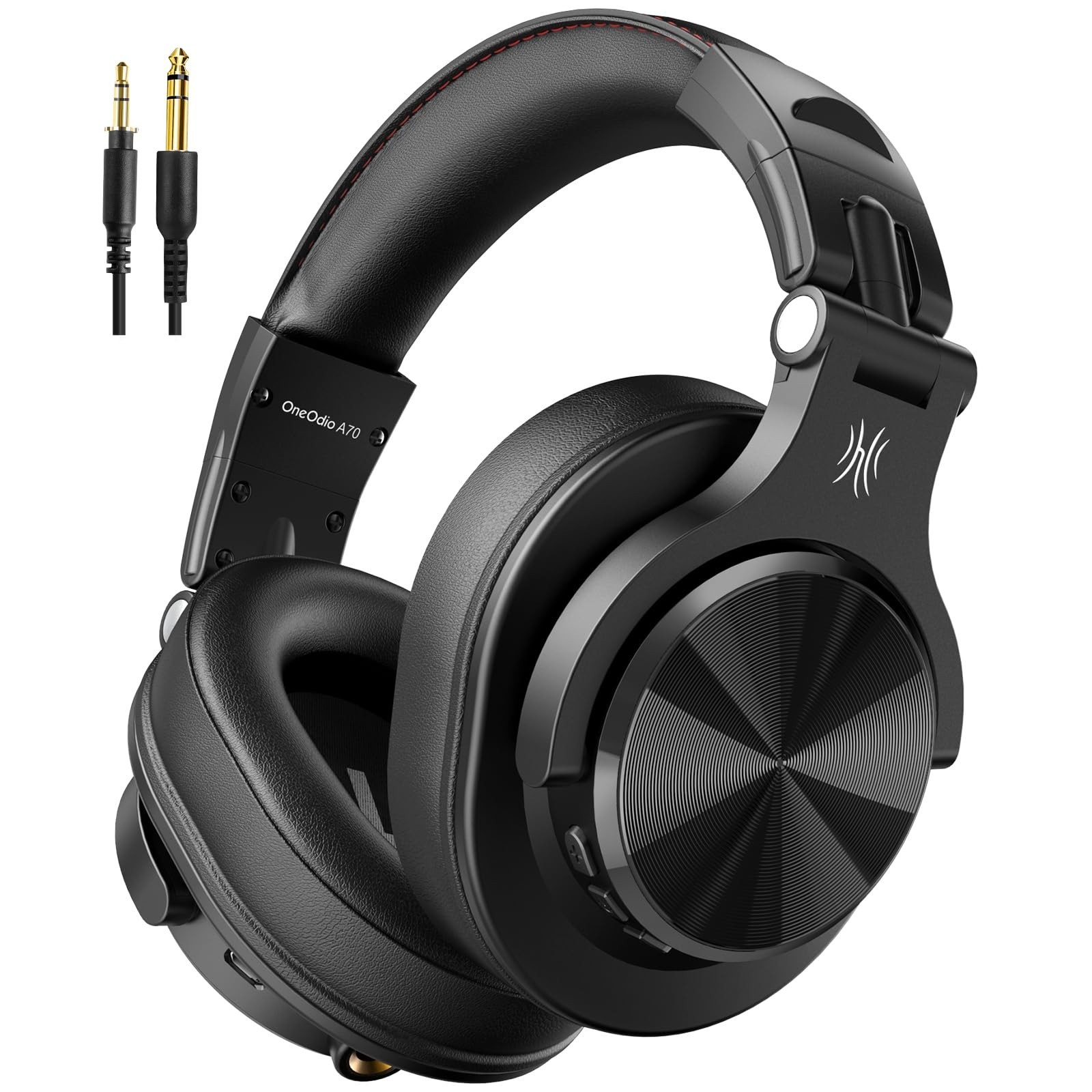 Bluetooth Over-Ear Headphones, Hi-Res Wired DJ Studio, 72H Playtime, 3.5mm/6.35m
