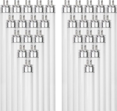 40Pack Fluorescent Tube Light Bulb, High Output 3500K Linear Lamp, G5, 54W
