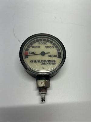 U.S. Divers Pressure Gauge. 4000 Psi. Vintage. Tested.