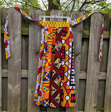 Shenbolen Women's African Print Maxi Skirt OSFM