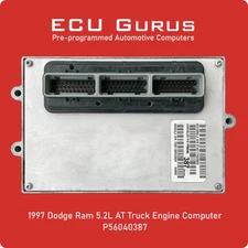 1997 Dodge Ram 5.2L AT Engine Computer P56040387 "VIN Programmed" ECM PCM ECU