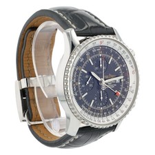 Breitling Navitimer GMT Black Dial Steel 46mm Automatic Men’s Watch A24322 5